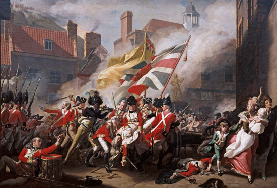 The Death of Major Peirson, in the 1781 Battle of Jersey (1783)
