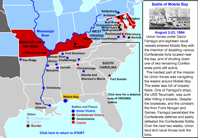 map of all american civil war battles