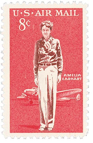 Amelia Earhart Postage Stamp
