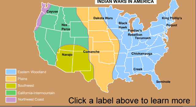 Indian Wars Map