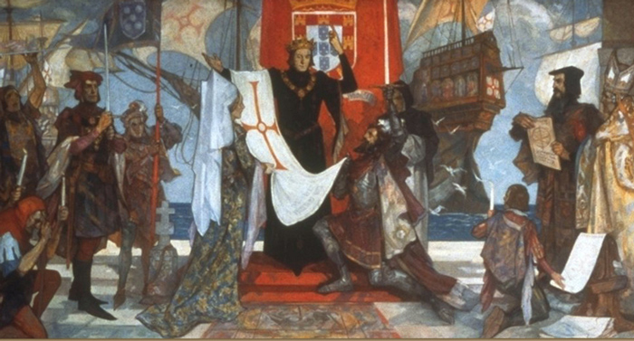 Vasco da Gama leaves Lisbon