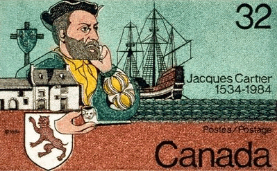 Jacques Cartier Canadian Postage Stamp