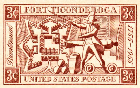Fort Ticonderoga Postage Stamp