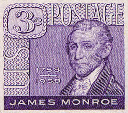 James Monroe Postage Stamp