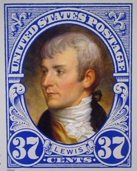 Meriwether Lewis Postage Stamp