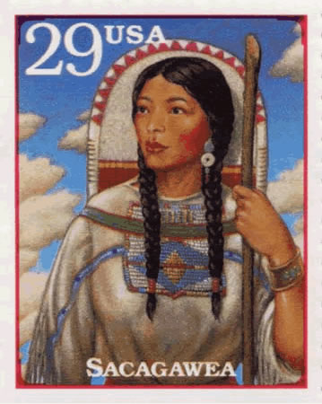 Sacagawea Postage Stamp