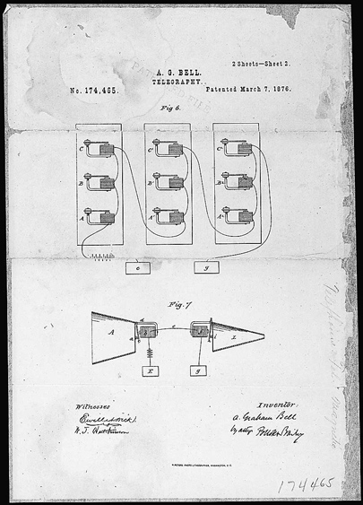 Alexander Graham Bell Patent Drawing