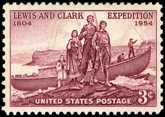 Lewis and Clark Postage Stamp