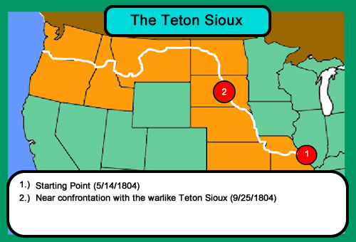 Lewis and Clark meet the Teton Sioux