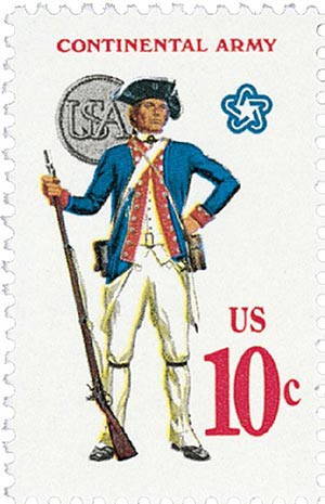 Continental Army Stamp