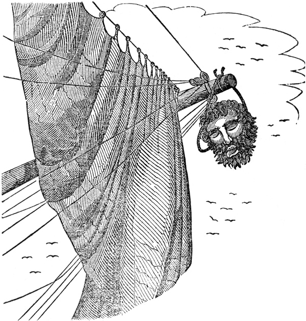 Blackbeard's End as Pictured in The Pirates Own Book (1837)