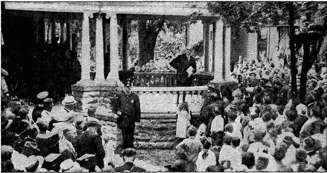 Warren G. Harding Accepting the 1920 Republic Nomination for President from his Front Porch