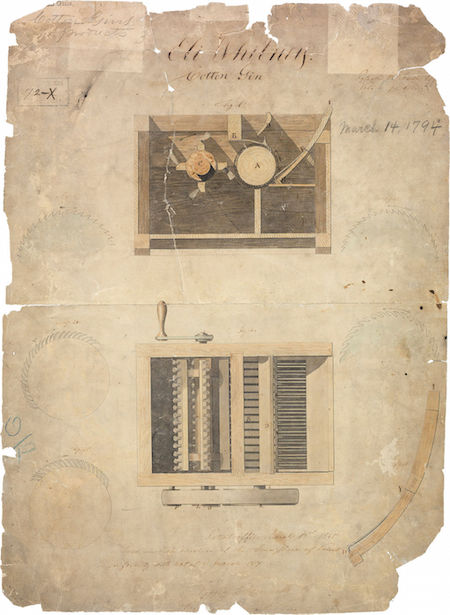 Eli Whitney's Cotton Gin Patent