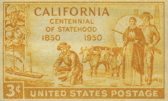 California Statehood Stamp