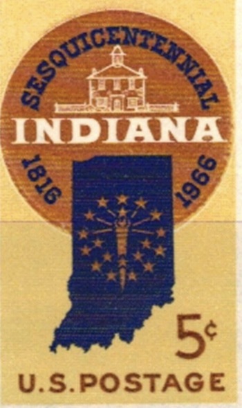 Indiana Statehood Stamp