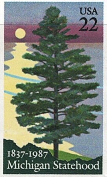 Michigan Statehood Stamp