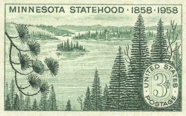 Minnesota  Statehood Stamp