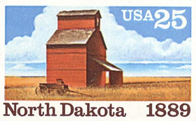 North Dakota Statehood Stamp