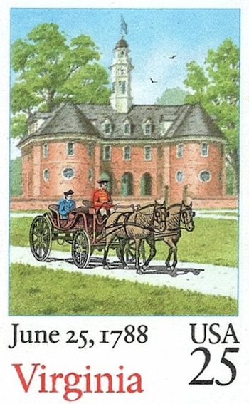 Virginia Statehood Stamp