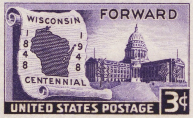 Wisconsin Statehood Stamp