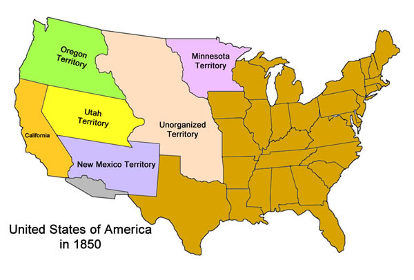United States of America in 1850
