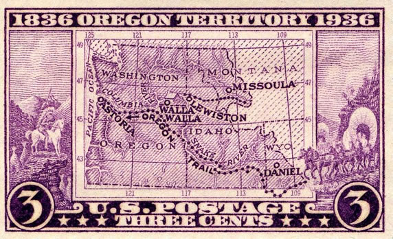 Oregon Territory Postage Stamp