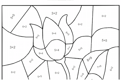 Free Printable Color by Number for Adults - Algebra Coloring Pages