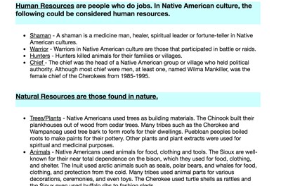 Capital, Human, and Natural Resources