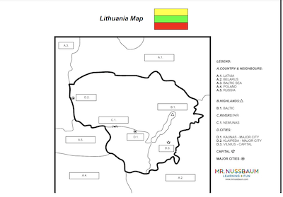 Lithuania Label-me Map Answer Sheet