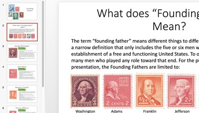 Documents from the Revolutionary War Power Point Presentation