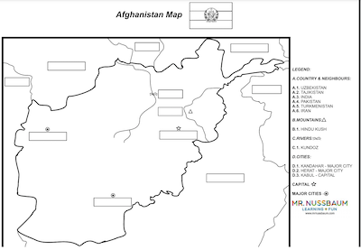 Afghanistan label-me Map