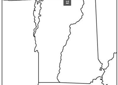 Vermont Outline Map