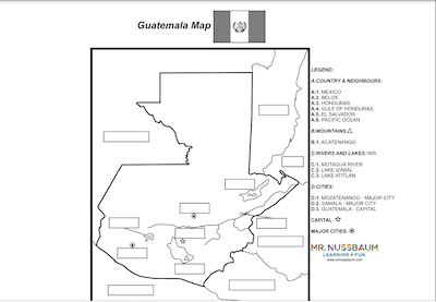 Guatemala Label-me Map