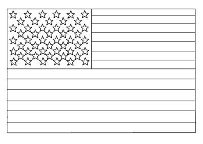 United States Outline Flag