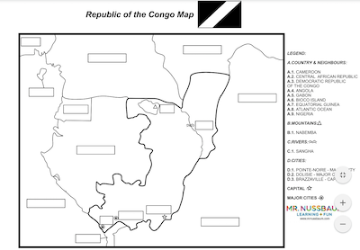 Republic of Congo label-me Map