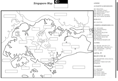 Singapore Label-me Map Answer Sheet