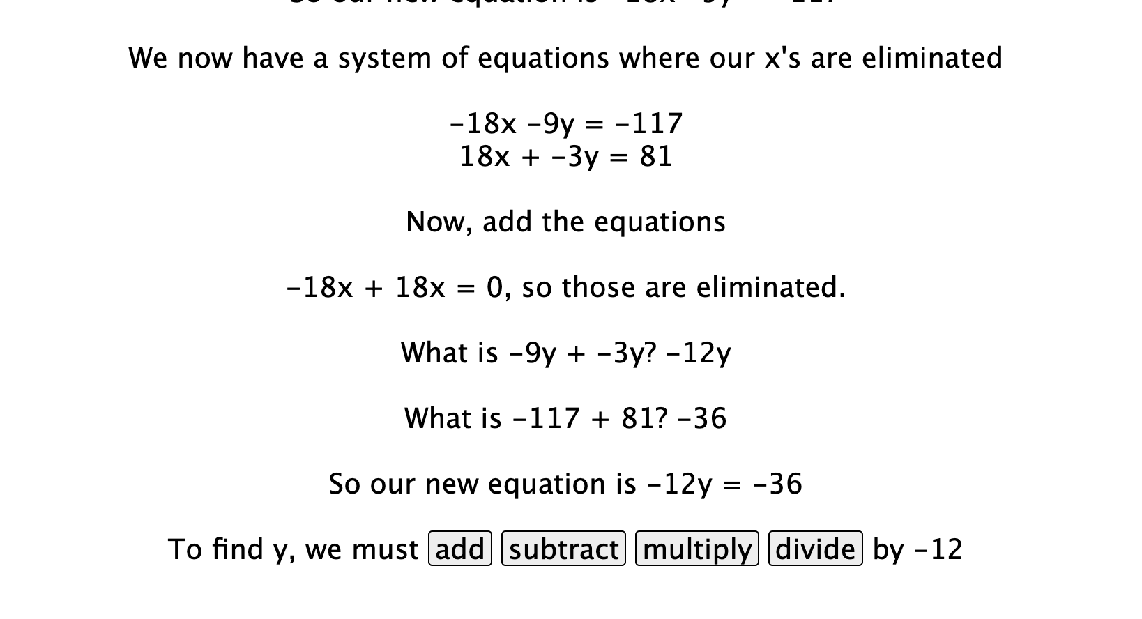 Systems of Equations Pal