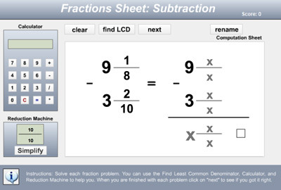 EZ Fractions - Adding, Subtracting, Multiplying, and Dividing Fractions