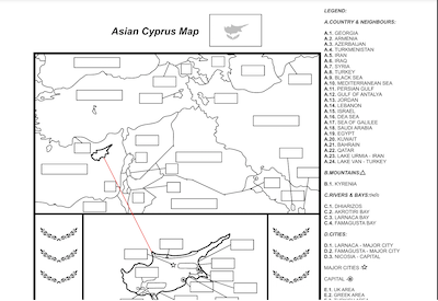 Cyprus Label-me Map Answer Sheet