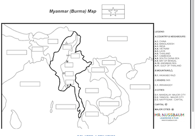 Myanmar label-me Map