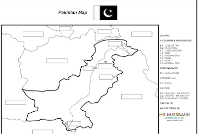 Pakistan label-me Map