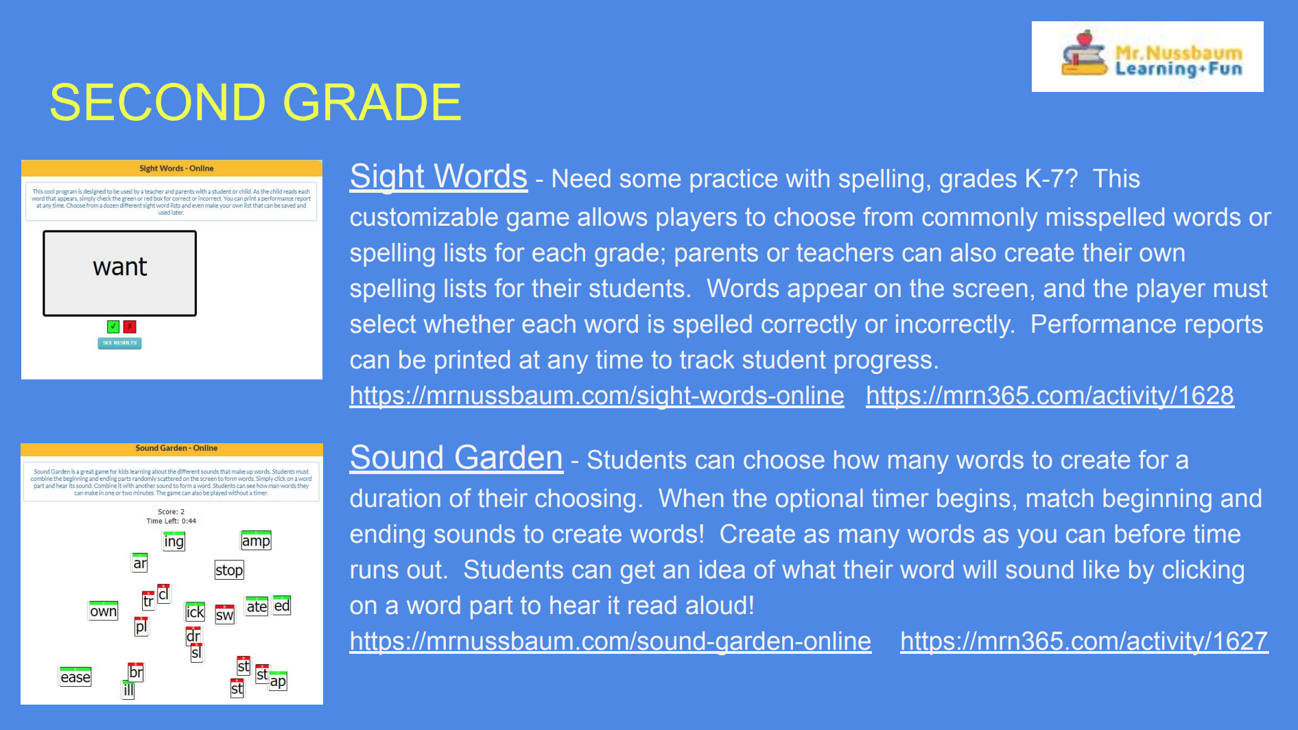 A Parent or Teacher's Guide to MrNussbaum.com