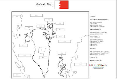 Bahrain Label-me Map Answer Sheet