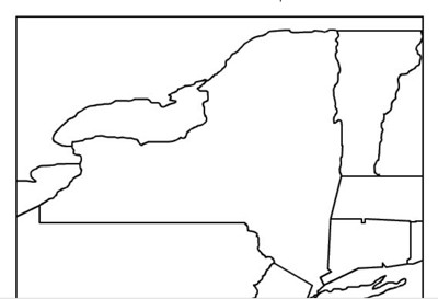 Map of the State of New York, USA - Nations Online Project