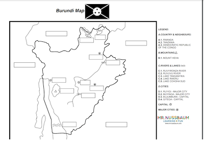 Burundi label-me Map