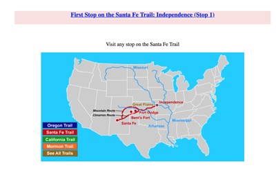 California Trail Interactive Map