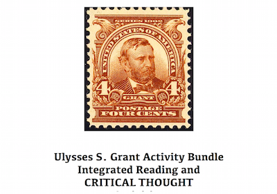 Ulysses S. Grant Activities Bundle - Eight Printable Ulysses S. Grant  Activities from MrNussbaum.com