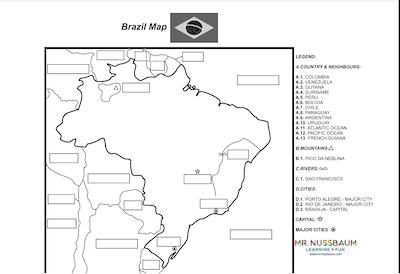 Brazil Label-me Map Answer Sheet