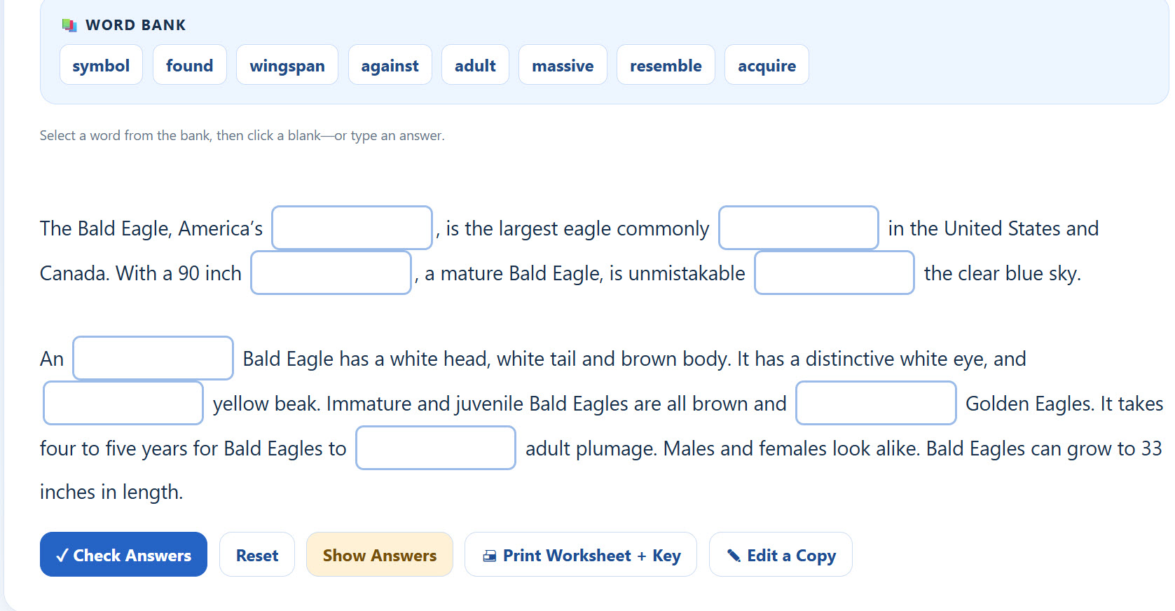 The Great Cloze Reading Engine - Create and Edit Cloze Reading Activities
