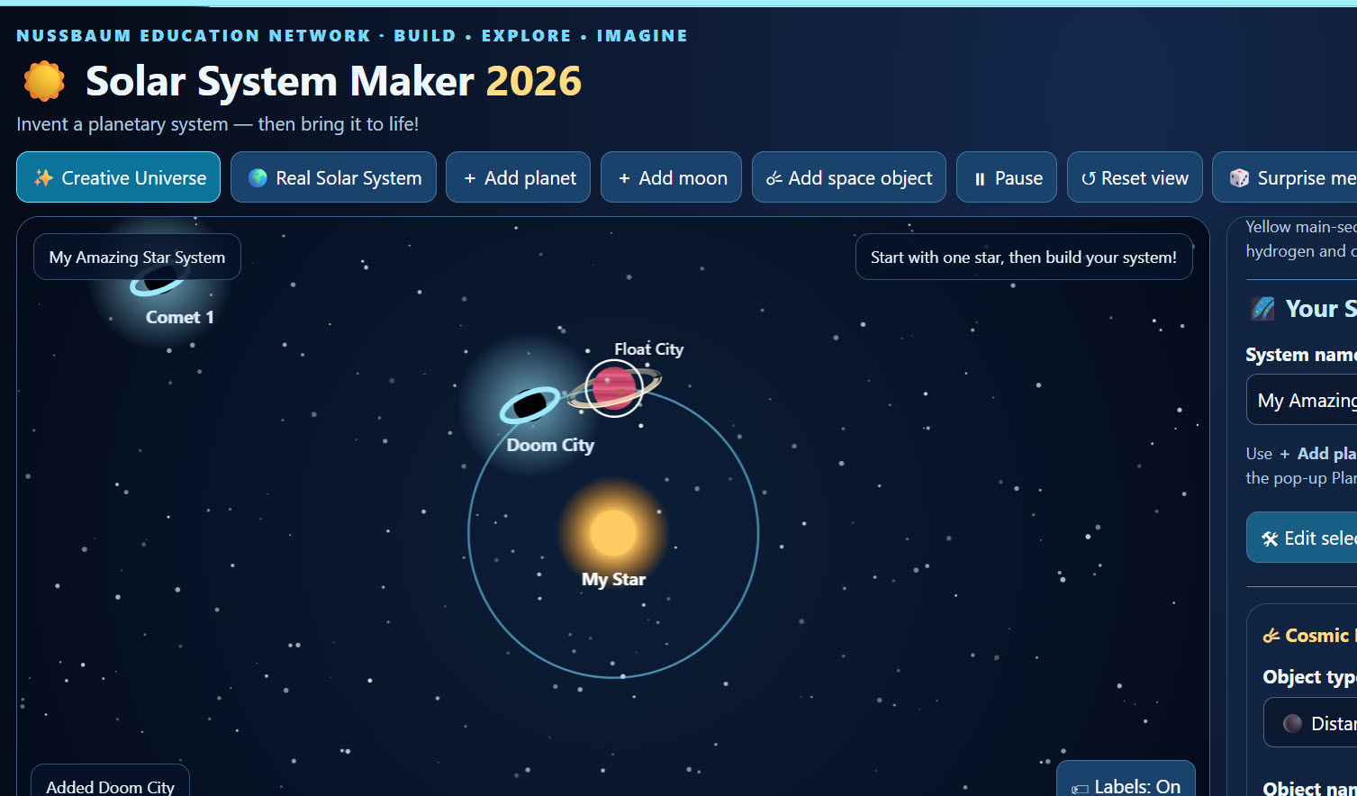 Solar System Maker 2.0 - Incredible!